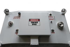 1000l self bunded tank block hood cover