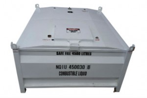 Bloc 4,500 diesel tank, top view