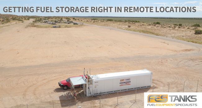 fuel storage tank in remote locations