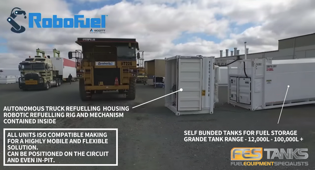 Autonomous Truck Refuelling set-up