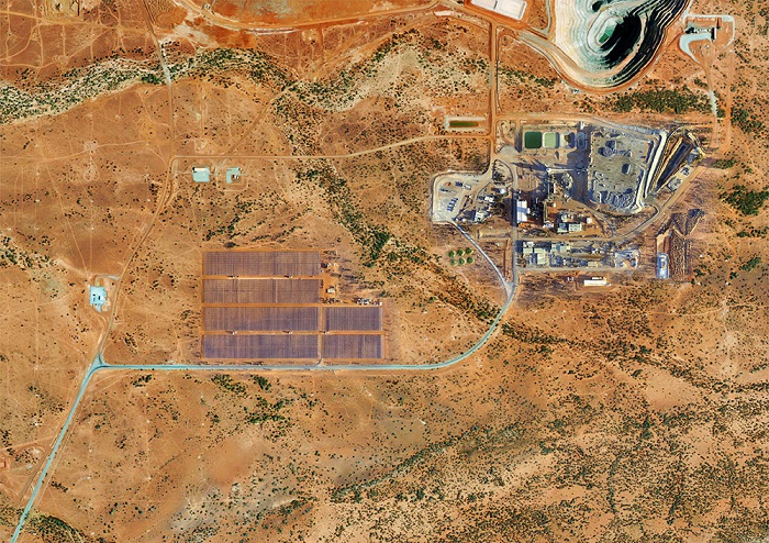 Degrussa solar renewable energy mining facility
