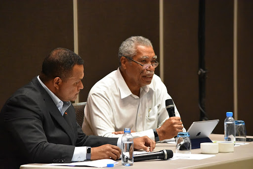 Papua New Guinea Chamber of Mines and Petroleum president Gerea Aopi at the June conference.