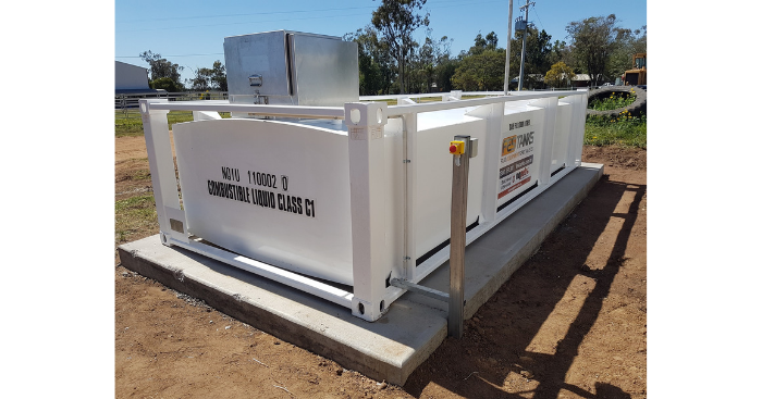 BLOC 10000 self bunded tanks in Papua New Guinea
