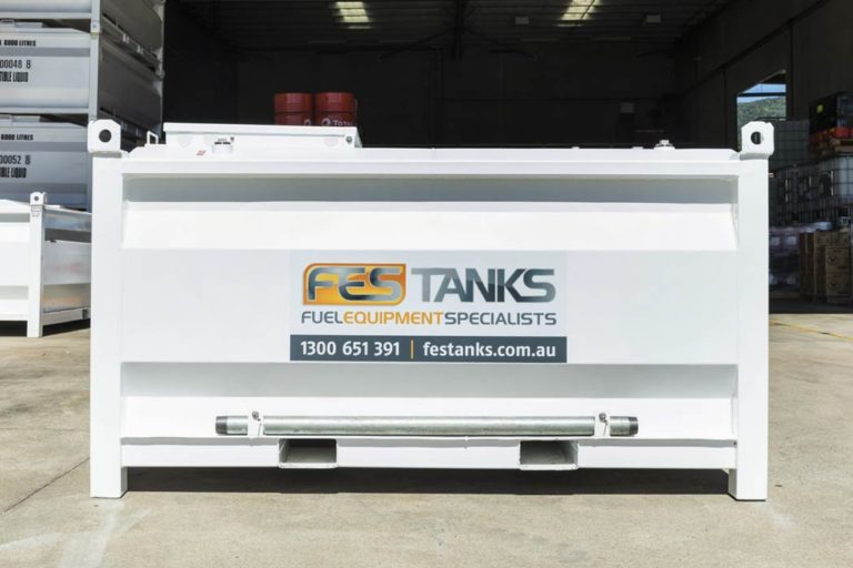 front of 2500 litre self bunded tank