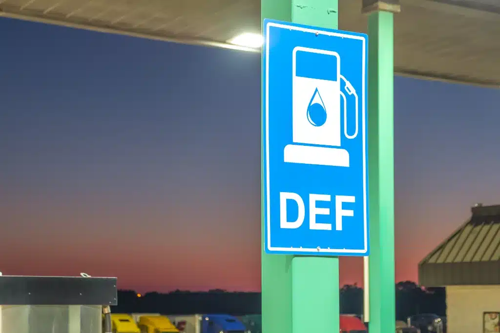 DEF- diesel exhaust fliud signage