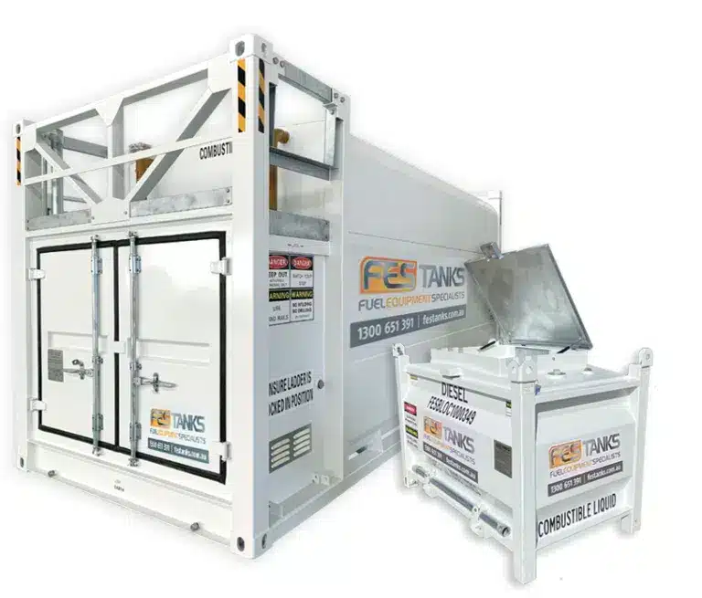 2 self bunded fuel storage tanks highlighting new distribution location in Brendale, Brisbane.