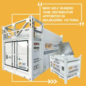 Press Release image - New self bunded tank distributor appointed in Melbourne, Victoria with 2 self bunded tanks